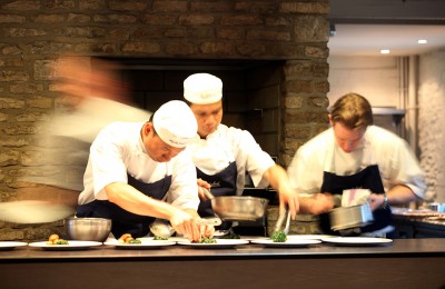 Picture of Kittuya Nimcean cooking at the Daylesford Chef's Table event