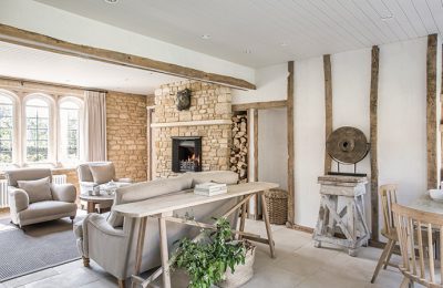 Moat cottage living room