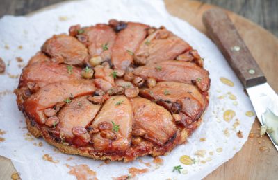 Quince And Cobnut Tart With Honey And Thyme