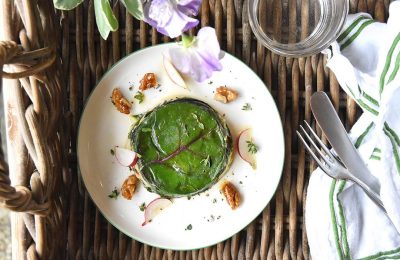 Charred Wrapped Vegetable & Cheese Parcel