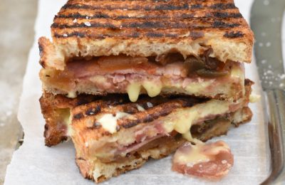 Close up of a Toastie