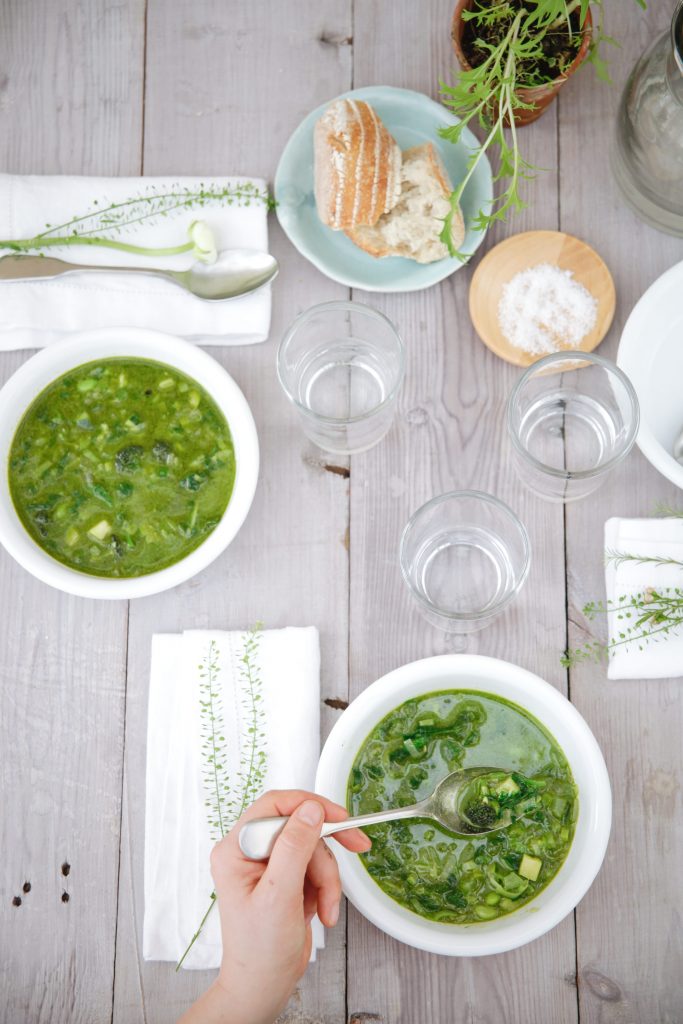 Nurture, Daylesford - spring green minestrone-min